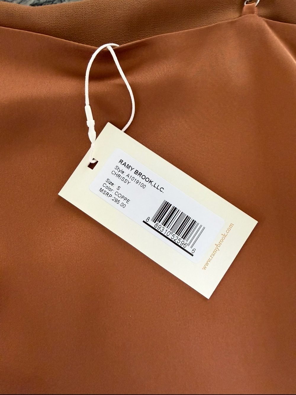 Ramy Brook Tan Embroidered Pleated Mini Skirt and Cami sold as a set - Picture 9 of 10